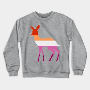 Lesbian Pride Doe | New 5 Colour Sunset Sapphic Flag Crewneck Sweatshirt